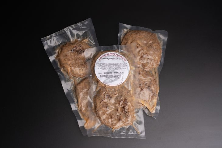 Galloway Burger gebraten