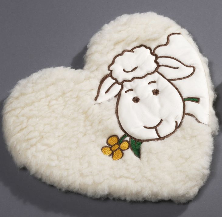 Kirschkernkissen Schafmotiv