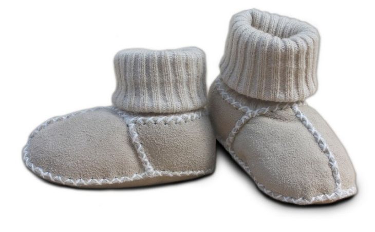Baby-Lammfellschuhe